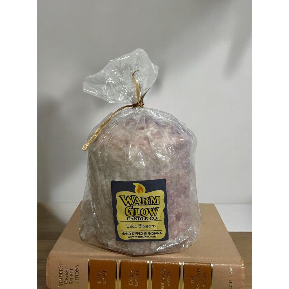 Warm Glow Candle Co Hearth Candle Lilac Blossom Scented Hand Dipped Indiana